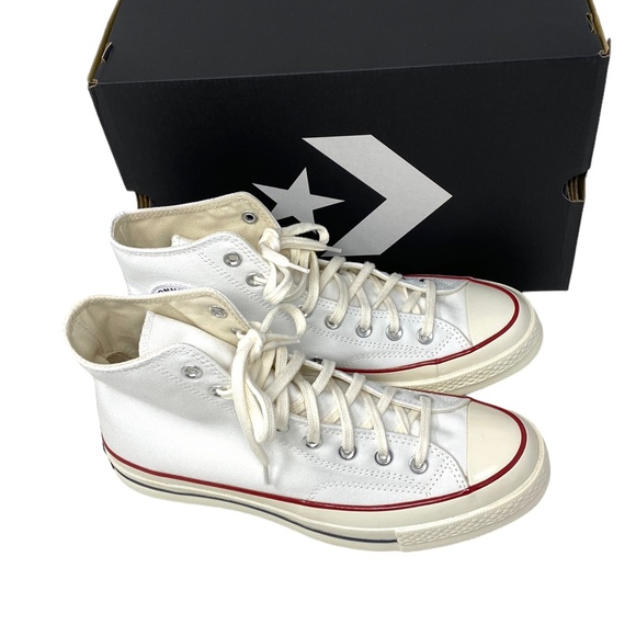 Converse Chuck Taylor High Top Red White Canvas Women's Size Sneakers 162056C - Picture 6 of 10